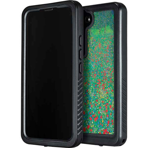 Poppy Field by Gustav Klimt Galaxy S24 Plus Waterproof Case