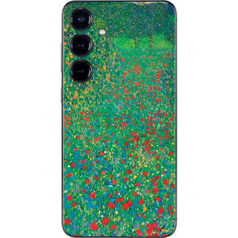 Poppy Field by Gustav Klimt Galaxy S25 Skin