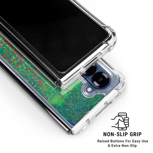 Poppy Field by Gustav Klimt Galaxy Z Fold6 Clear Case