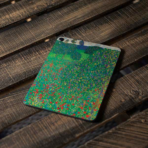 Poppy Field by Gustav Klimt Apple iPad Pro Skin