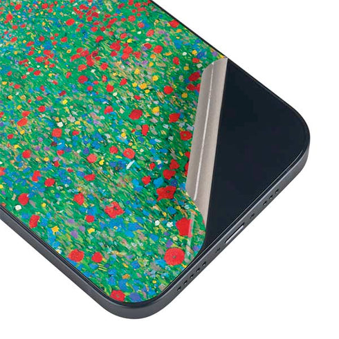 Poppy Field by Gustav Klimt iPhone 15 Skin