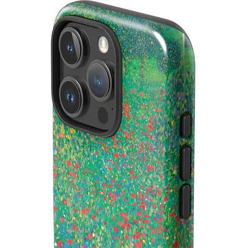 Poppy Field by Gustav Klimt iPhone 16 Pro Max Impact Case