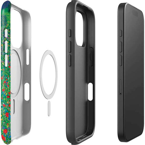 Poppy Field by Gustav Klimt iPhone 16 Pro Max Magsafe Impact Case