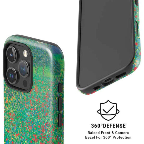 Poppy Field by Gustav Klimt iPhone 16 Pro Max Magsafe Impact Case