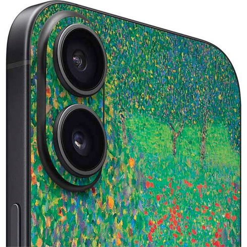 Poppy Field by Gustav Klimt iPhone 16 Skin