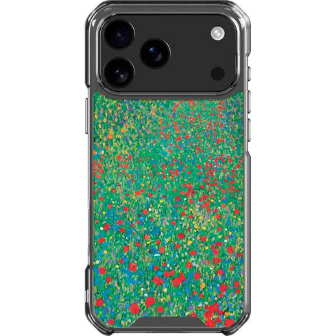 Poppy Field by Gustav Klimt iPhone 18 Pro Max Clear Case