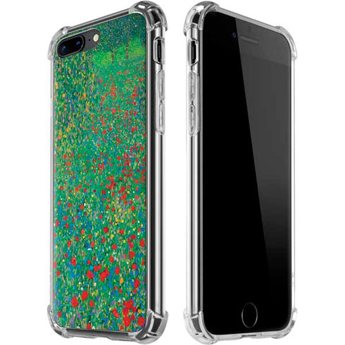 Poppy Field by Gustav Klimt iPhone Cases