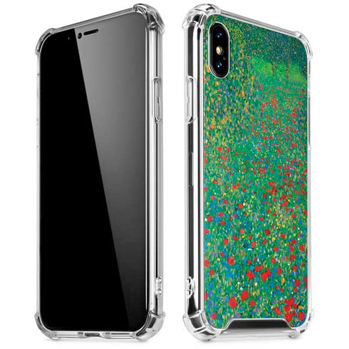 Poppy Field by Gustav Klimt iPhone X/XS Clear Case