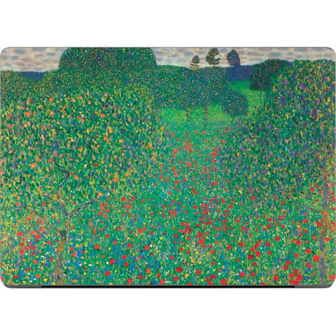 Poppy Field by Gustav Klimt Apple MacBook Pro 14-inch Skin