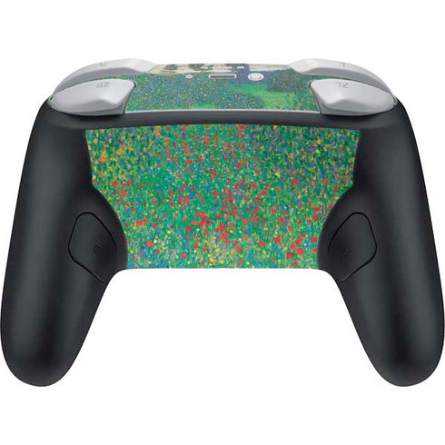 Poppy Field by Gustav Klimt Nintendo Switch 2 (2025) Pro Controller Skin