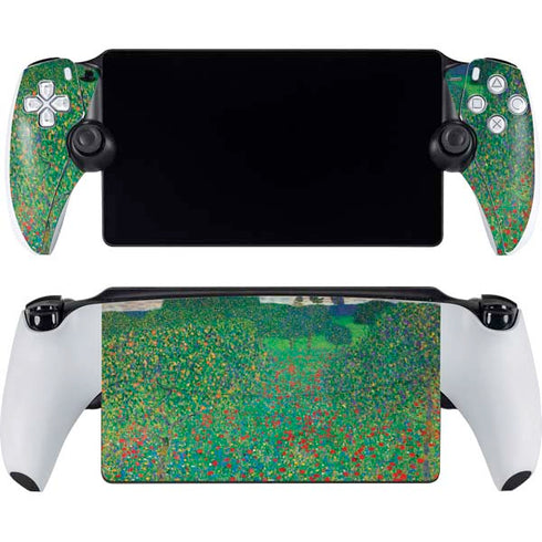 Poppy Field by Gustav Klimt PlayStation Portal Remote Player Skin