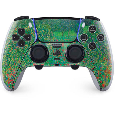 Poppy Field by Gustav Klimt PlayStation PS5 Skins