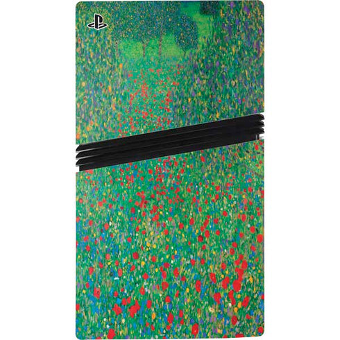 Poppy Field by Gustav Klimt PS5 Pro Disk Bundle Skin