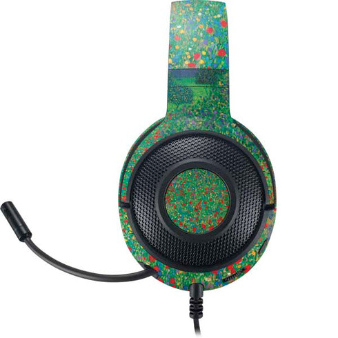 Poppy Field by Gustav Klimt Razer Kraken X Skin