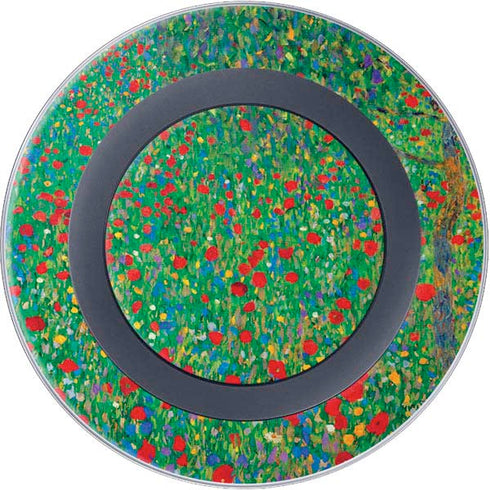Poppy Field by Gustav Klimt Wireless Charger Skin
