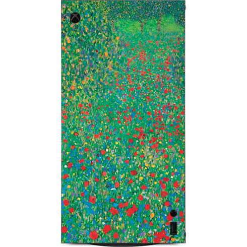 Poppy Field by Gustav Klimt XBox Series X Digital Edition Console Skin