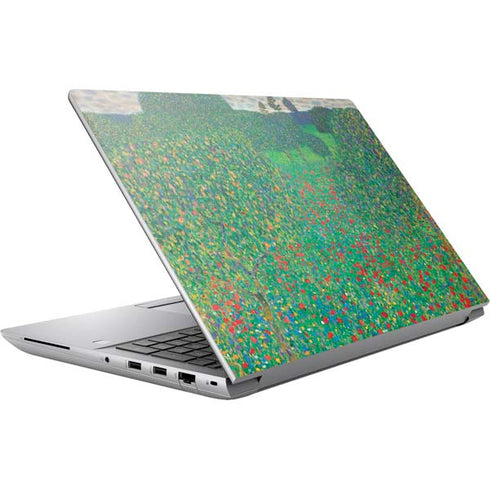 Poppy Field by Gustav Klimt HP ZBook Fury 16 G10 Skin
