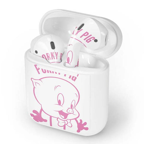 Looney Tunes Porky Pig Big Head Apple AirPods Skin