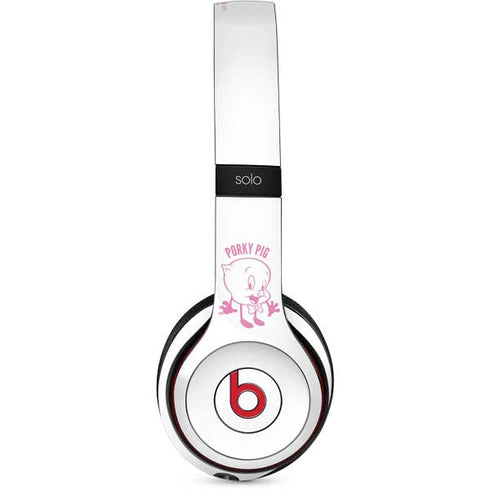 Looney Tunes Porky Pig Big Head Beats Solo 2 Wireless Skin