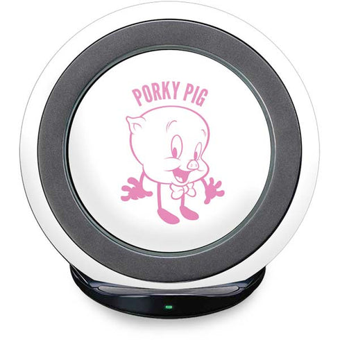 Looney Tunes Porky Pig Big Head Fast Charge Wireless Charging Stand Skin