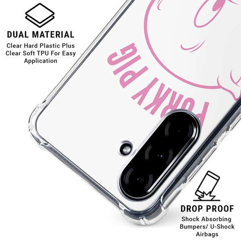 Looney Tunes Porky Pig Big Head Galaxy A36 5G Clear Case
