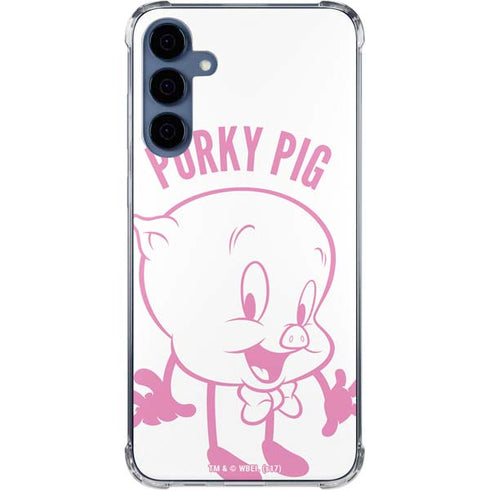 Looney Tunes Porky Pig Big Head Galaxy A55 5G Clear Case