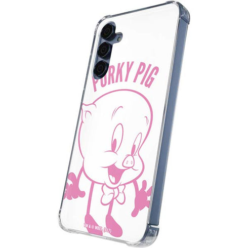 Looney Tunes Porky Pig Big Head Galaxy A55 5G Clear Case