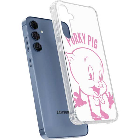 Looney Tunes Porky Pig Big Head Galaxy A55 5G Clear Case