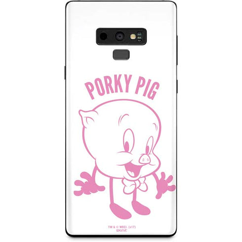 Looney Tunes Porky Pig Big Head Galaxy Note 9 Skin