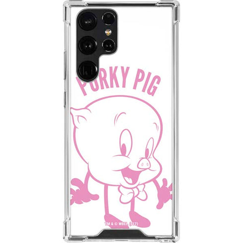 Looney Tunes Porky Pig Big Head Galaxy S23 Ultra Clear Case