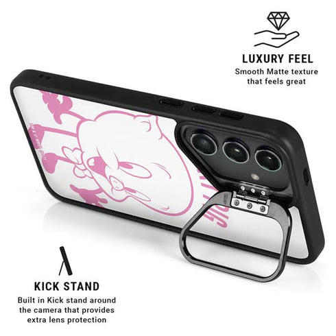 Looney Tunes Porky Pig Big Head Galaxy S24 Plus Kickstand Case