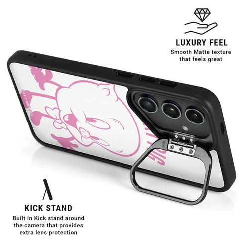 Looney Tunes Porky Pig Big Head Galaxy S25 Ultra Kickstand Case