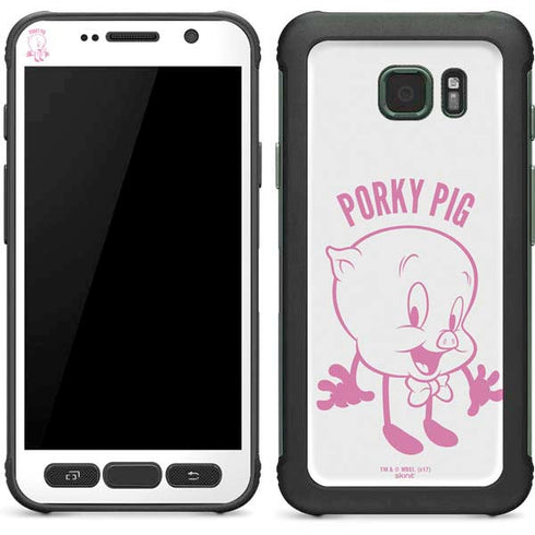 Looney Tunes Porky Pig Big Head Galaxy S7 Active Skin