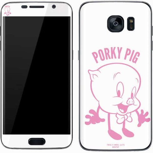Looney Tunes Porky Pig Big Head Galaxy S7 Skin