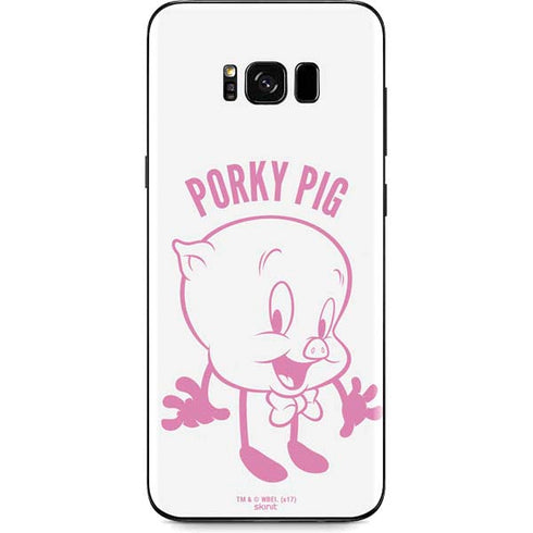 Looney Tunes Porky Pig Big Head Galaxy S8 Skin
