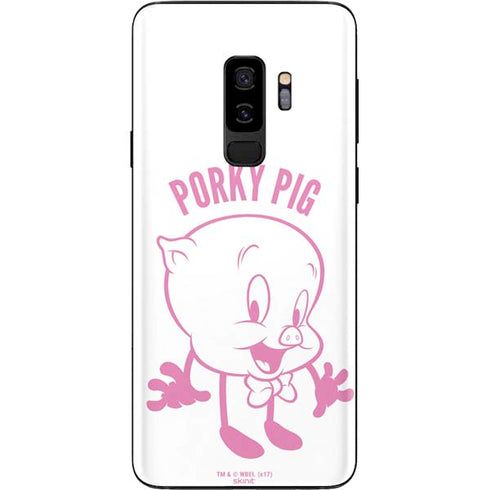 Looney Tunes Porky Pig Big Head Galaxy S9 Plus Skin