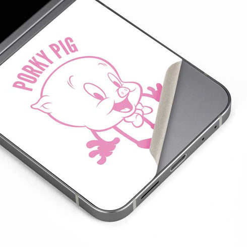 Looney Tunes Porky Pig Big Head Galaxy Z Flip6 Skin