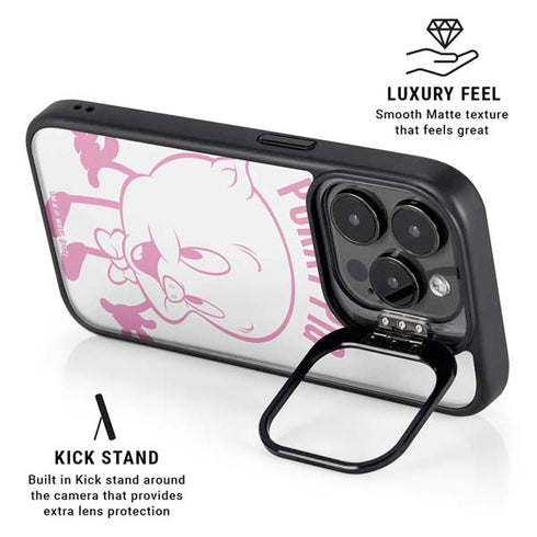 Looney Tunes Porky Pig Big Head iPhone 14 Pro Kickstand Case