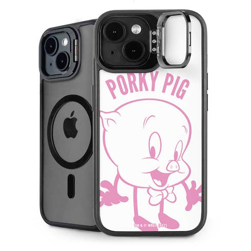 Looney Tunes Porky Pig Big Head iPhone 15 Kickstand Case