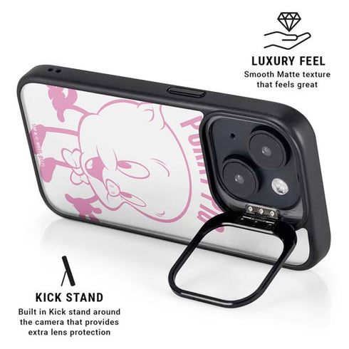 Looney Tunes Porky Pig Big Head iPhone 15 Kickstand Case