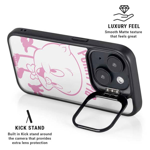 Looney Tunes Porky Pig Big Head iPhone 15 Plus Kickstand Case
