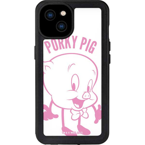 Looney Tunes Porky Pig Big Head iPhone 15 Plus Waterproof Case