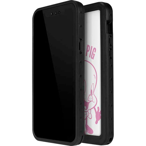 Looney Tunes Porky Pig Big Head iPhone 15 Plus Waterproof Case