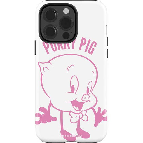 Looney Tunes Porky Pig Big Head iPhone 15 Pro Impact Case