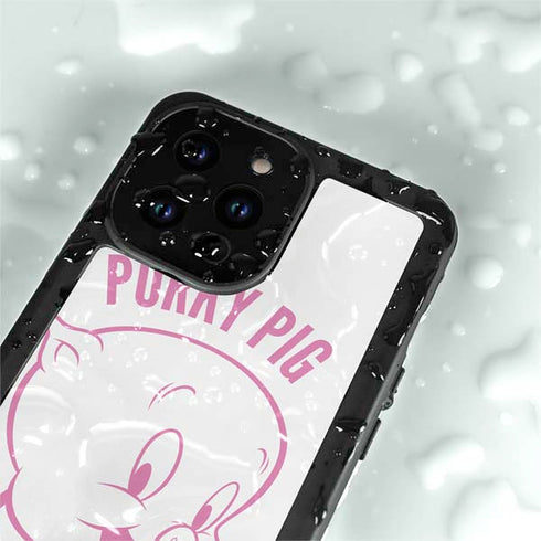 Looney Tunes Porky Pig Big Head iPhone 15 Pro Waterproof Case