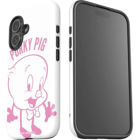 Looney Tunes Porky Pig Big Head iPhone 16 Impact Case