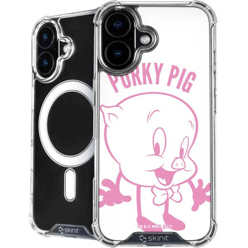 Looney Tunes Porky Pig Big Head iPhone 16 MagSafe Case