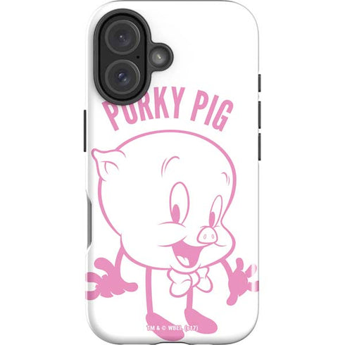 Looney Tunes Porky Pig Big Head iPhone 16 Plus Impact Case