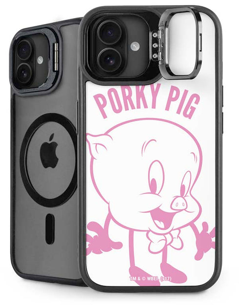 Looney Tunes Porky Pig Big Head iPhone 16 Plus Kickstand Case