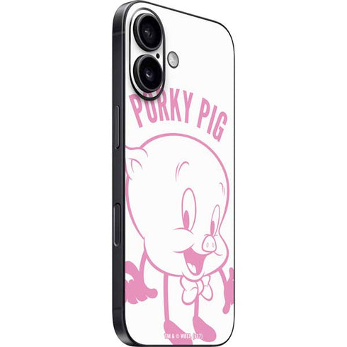 Looney Tunes Porky Pig Big Head iPhone 16 Plus Skin